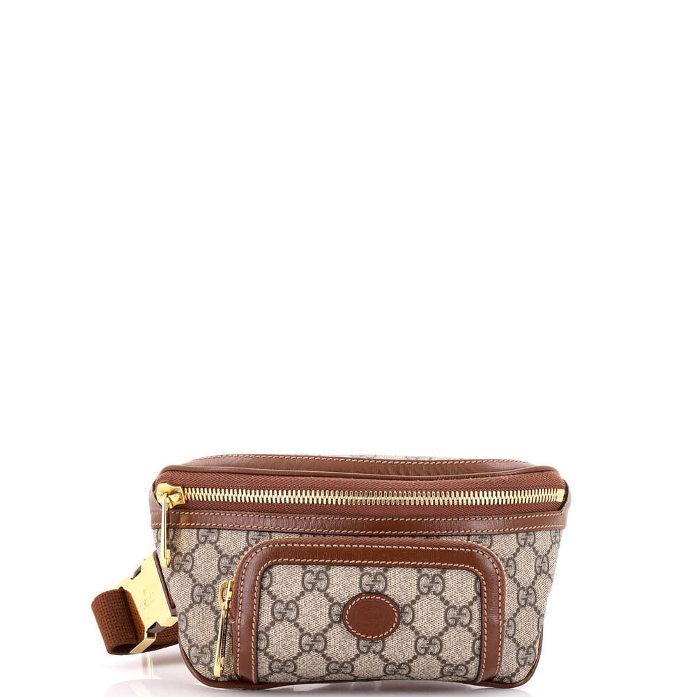 Gucci Large Interlocking G Patch Belt Bag GG Coated Canvas